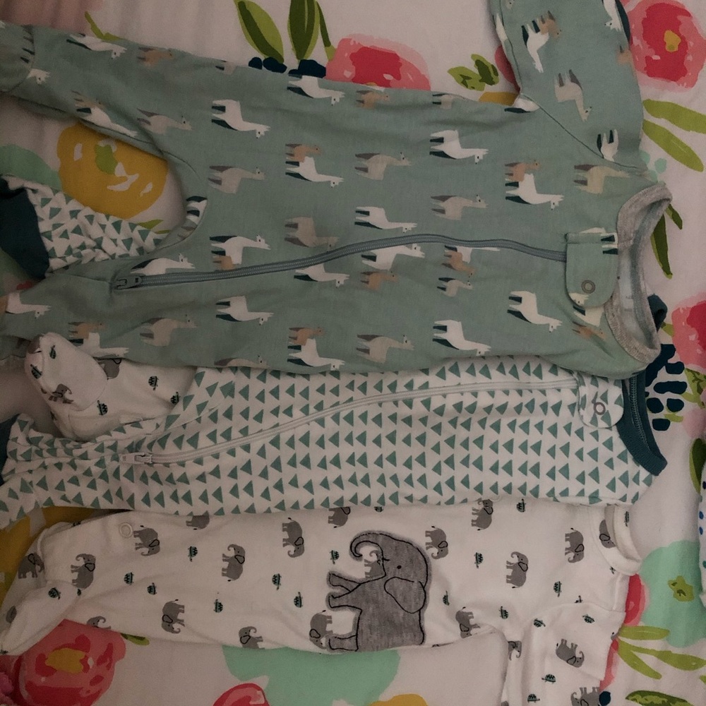 Newborn Pajama Onesie (Lot)